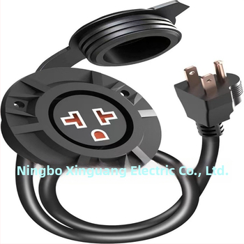 Cablu de încărcare RV american cu conector impermeabil NEMA 5-15R, priză directă 110V cu capac