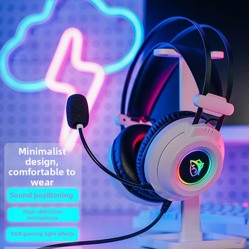 GX7 Căști de gaming cu fir USB RGB pentru PC desktop