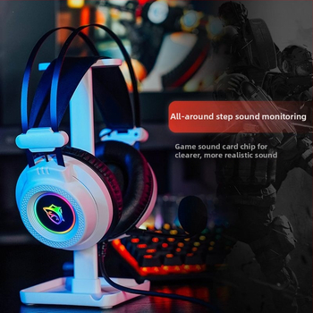 GX7 Căști de gaming cu fir USB RGB pentru PC desktop