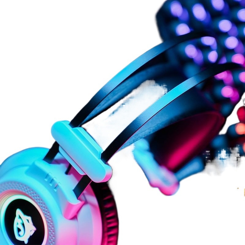 GX7 Căști de gaming cu fir USB RGB pentru PC desktop