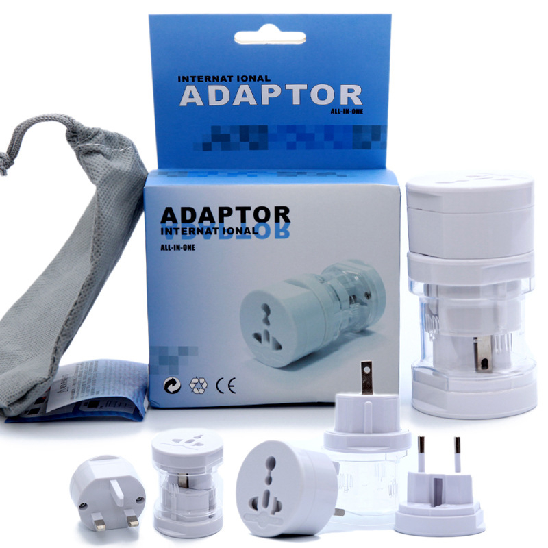 Adaptor de priză pentru călătorii cu prize pentru SUA, Franța, Germania, Australia, Noua Zeelandă și Singapore