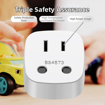 Adaptor priză EU către SUA, 2 pini rotunzi, convertor în stil european, compatibil cu standardele americane