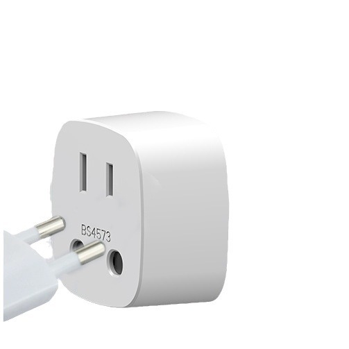 Adaptor priză EU către SUA, 2 pini rotunzi, convertor în stil european, compatibil cu standardele americane