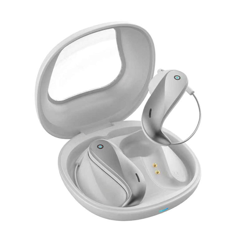 Căști Bluetooth TWS fără fir, cu anulare zgomot, design sport cu clips pentru urechi, pentru gaming