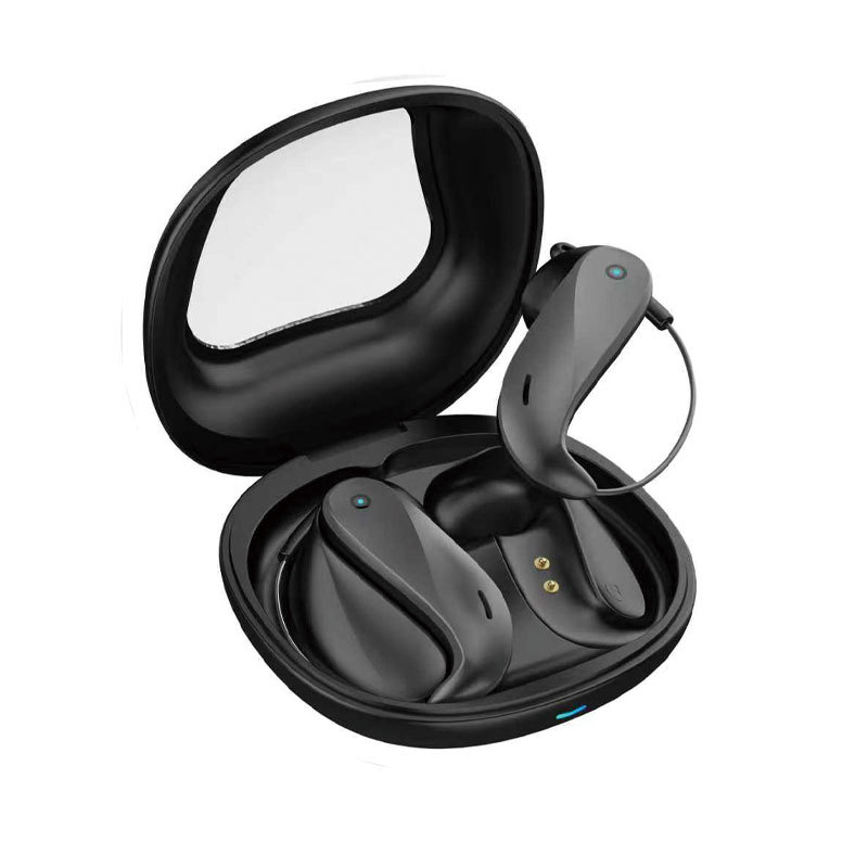 Căști Bluetooth TWS fără fir, cu anulare zgomot, design sport cu clips pentru urechi, pentru gaming