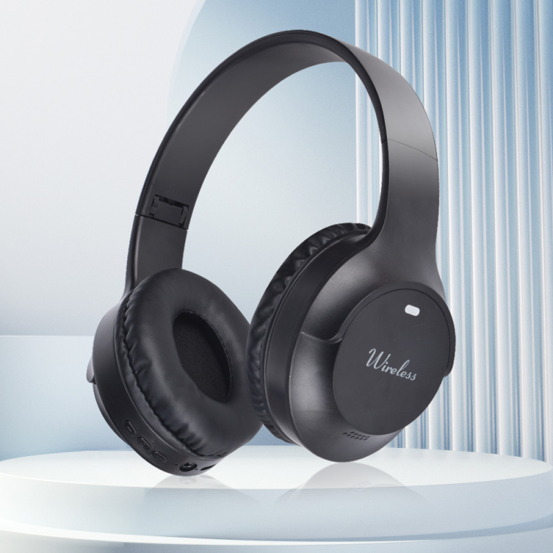 Căști Bluetooth retro cu bas Hi-Fi și suport pentru card de memorie
