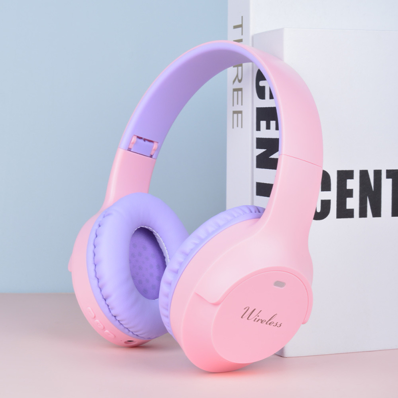 Căști Bluetooth retro cu bas Hi-Fi și suport pentru card de memorie