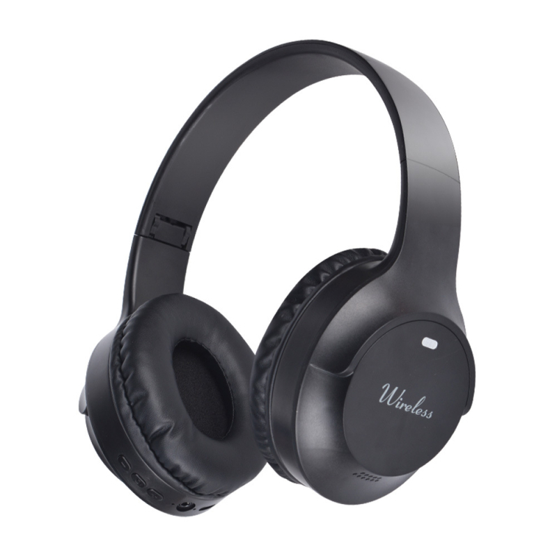 Căști Bluetooth retro cu bas Hi-Fi și suport pentru card de memorie