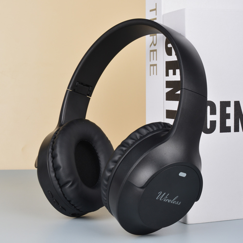 Căști Bluetooth retro cu bas Hi-Fi și suport pentru card de memorie