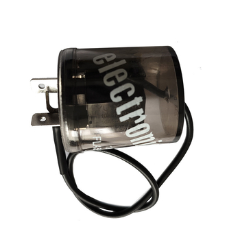 Releu LED pentru semnalizare auto, cilindric transparent, 12V, 2 pini, cu fir