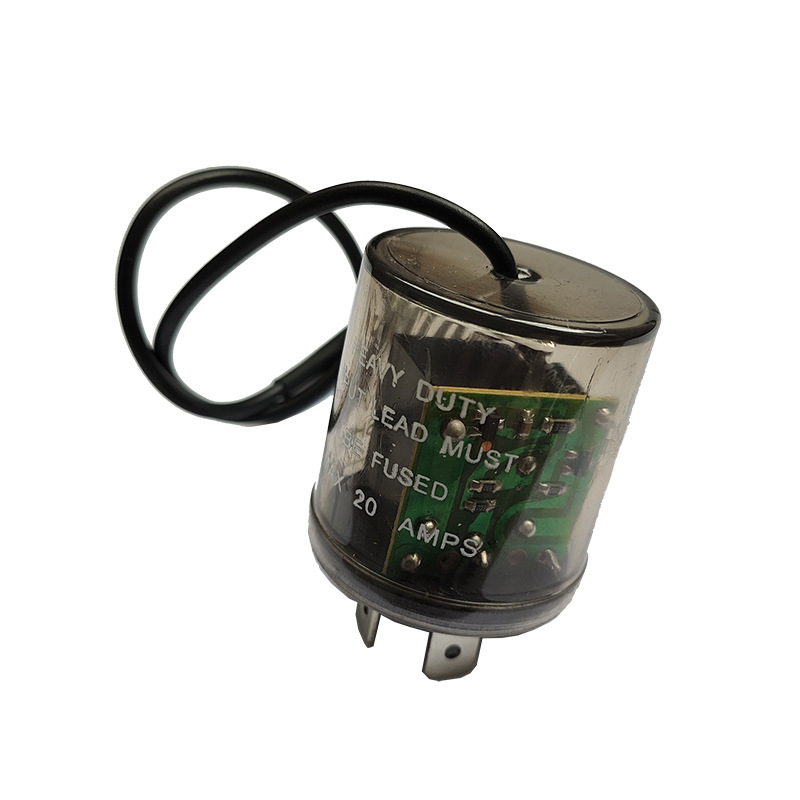 Releu LED pentru semnalizare auto, cilindric transparent, 12V, 2 pini, cu fir