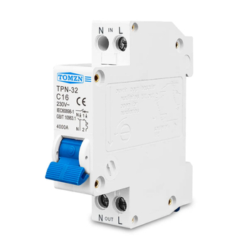 Tomzn TPN-32 întrerupător de circuit miniatural 1P+N 6A 10A 16A 20A 25A 32A MCB
