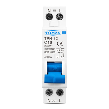 Tomzn TPN-32 întrerupător de circuit miniatural 1P+N 6A 10A 16A 20A 25A 32A MCB