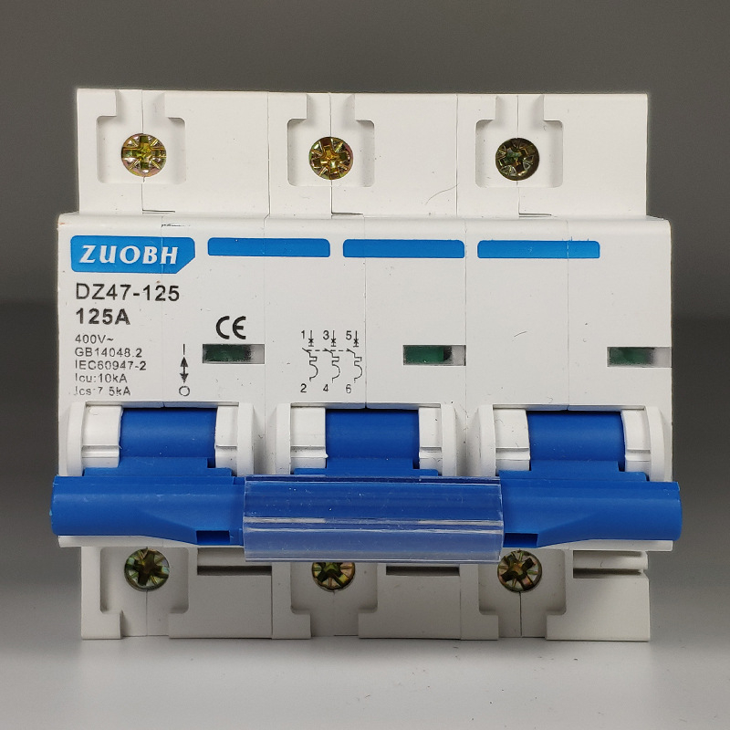 DZ47-125 întrerupător de circuit mini pentru uz casnic, 1P 2P 3P 4P, 80A 100A 125A