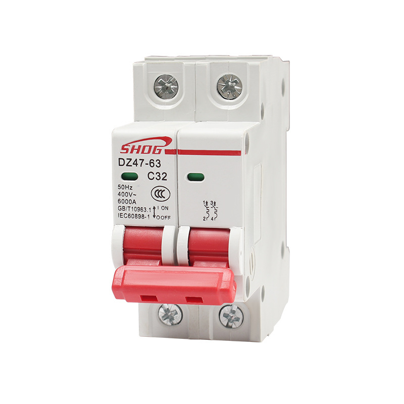 DZ47-2P întrerupător de circuit mini, tip șină C45, 32A