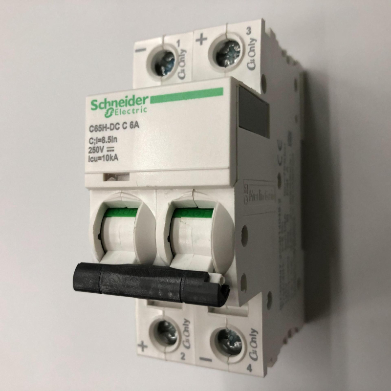 Schneider C65H-DC 2P C6A întrerupător de circuit DC miniatural