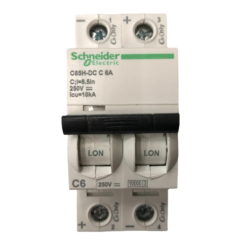 Schneider C65H-DC 2P C6A întrerupător de circuit DC miniatural