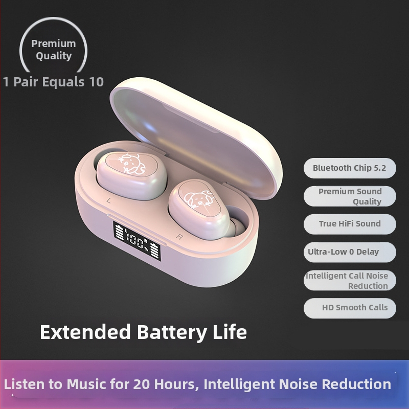 Căști Bluetooth pentru gaming, binaurale, in-ear, standby ultra-lung, mini TWS
