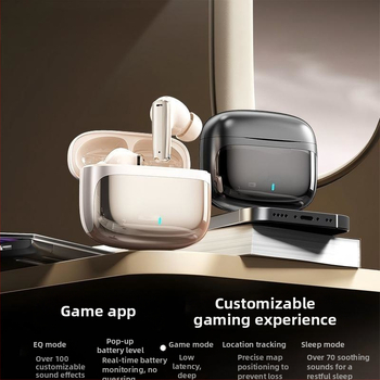 FD800 Căști Bluetooth in-ear, cu anulare a zgomotului, sunet de înaltă definiție, durată mare de viață a bateriei și latență redusă