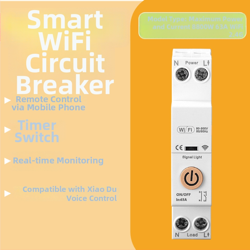 Întrerupător de circuit Wi‑Fi inteligent cu control de la distanță și temporizare