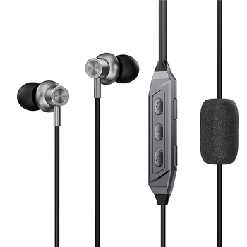 K6 căști in-ear cu fir și card de sunet încorporat pentru karaoke, jocuri, înregistrare și transmisie în direct, Type-C