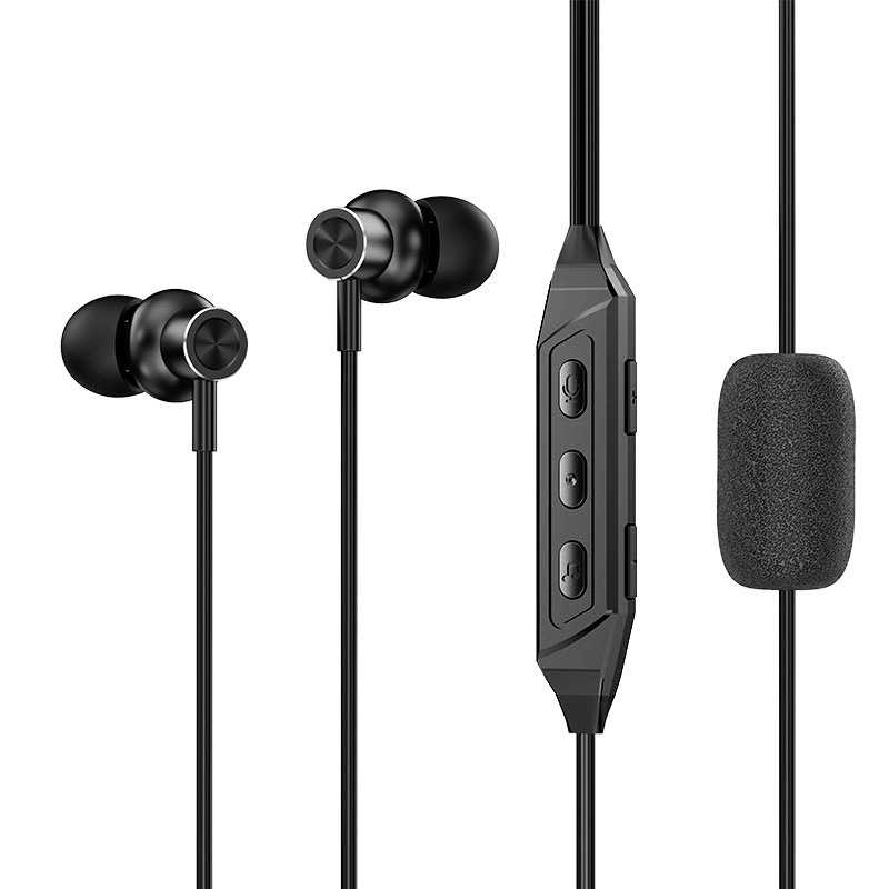 K6 căști in-ear cu fir și card de sunet încorporat pentru karaoke, jocuri, înregistrare și transmisie în direct, Type-C