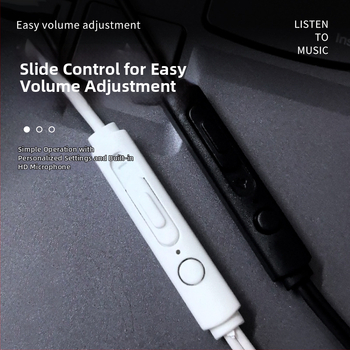 Căști cu fir clip-on, USB-C / 3,5 mm, sunet de înaltă calitate, durabile, design non-in-ear, universale pentru telefoane și calculatoare, cablu prelungit