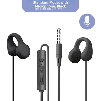 Căști cu fir clip-on, USB-C / 3,5 mm, sunet de înaltă calitate, durabile, design non-in-ear, universale pentru telefoane și calculatoare, cablu prelungit