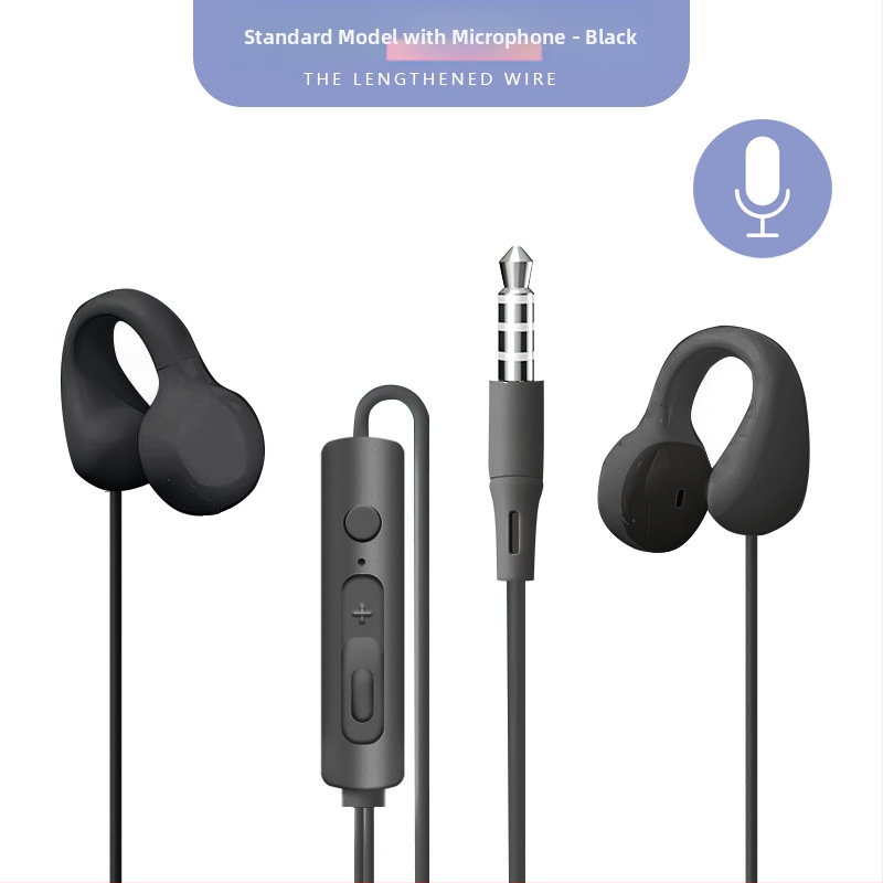 Căști cu fir clip-on, USB-C / 3,5 mm, sunet de înaltă calitate, durabile, design non-in-ear, universale pentru telefoane și calculatoare, cablu prelungit