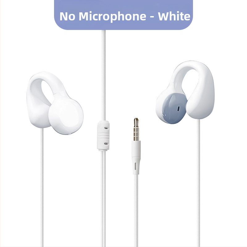 Căști cu fir clip-on, USB-C / 3,5 mm, sunet de înaltă calitate, durabile, design non-in-ear, universale pentru telefoane și calculatoare, cablu prelungit