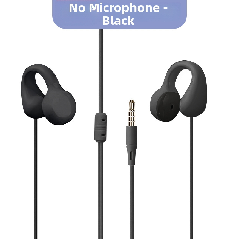 Căști cu fir clip-on, USB-C / 3,5 mm, sunet de înaltă calitate, durabile, design non-in-ear, universale pentru telefoane și calculatoare, cablu prelungit