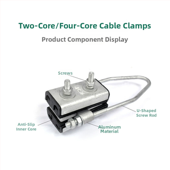 Cleme pentru cabluri în buclă, seria JNS, izolate, cu conductivitate înaltă, patru conductori