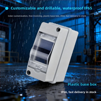 Cutie de distribuție externă compactă IP65, 2 circuite, ABS, pentru întrerupătoare