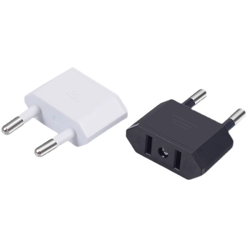 Adaptor priză UE către SUA, 4.0 mm, de la două contacte rotunde la două contacte plate