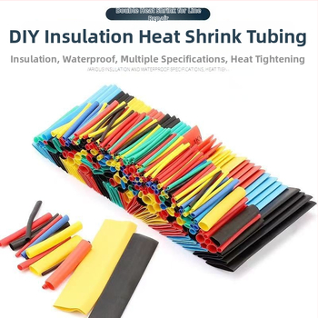 Set tuburi termo-contractile bi-color pentru DIY casnic, protecție izolatoare pentru fire electrice