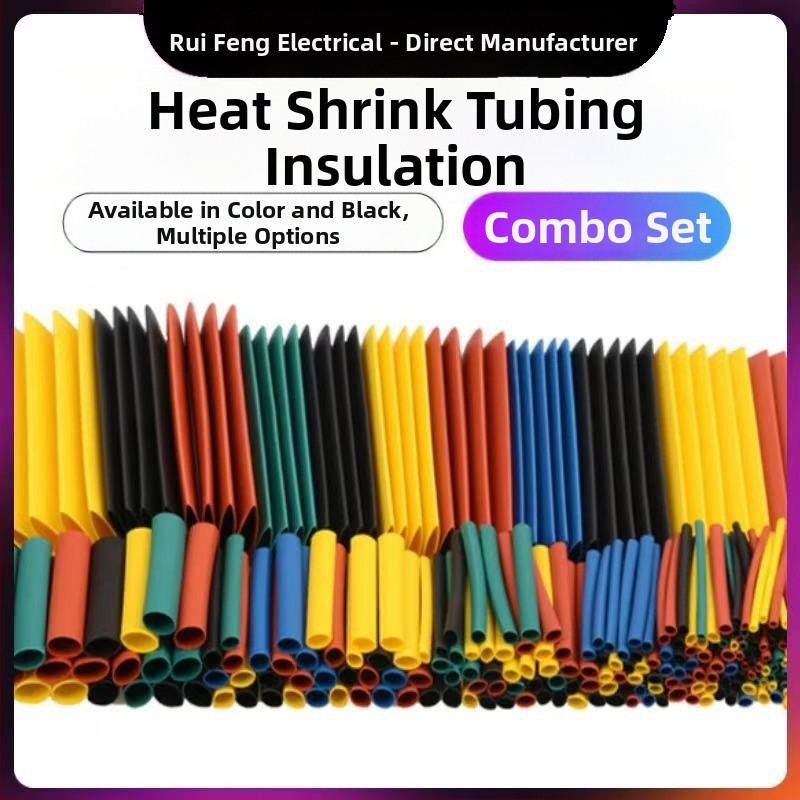 Set tuburi termo-contractile bi-color pentru DIY casnic, protecție izolatoare pentru fire electrice