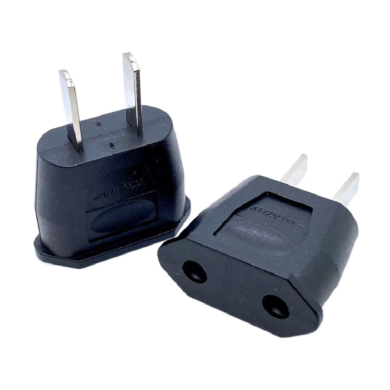 JHD-9622 adaptor de alimentare AC: de la priză europeană cu conector rotund la priză GB cu doi pini