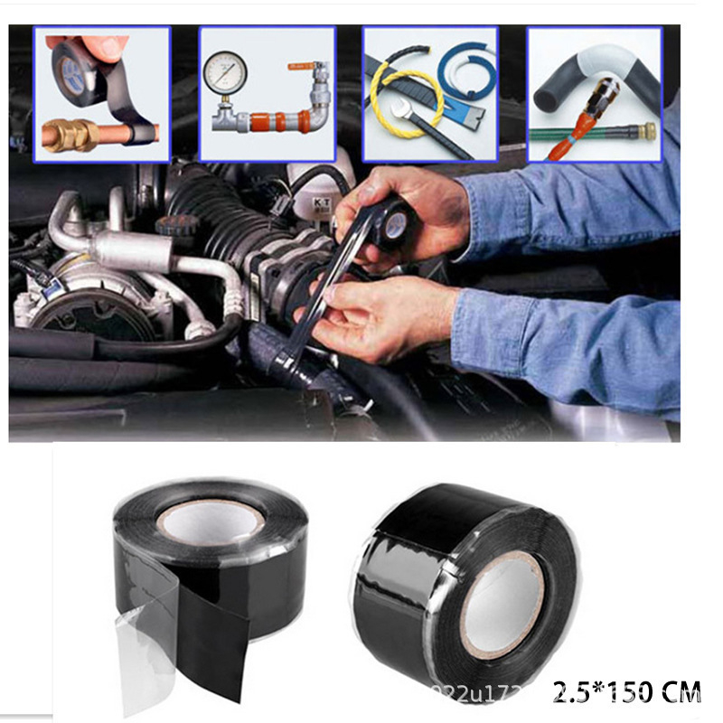 Bandă izolatoare din silicon autoadezivă pentru înaltă tensiune 10/30 kV, bandă de înfășurat din silicon pentru instalații electrice, bandă auto-fuzibilă la rece