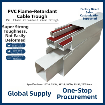 Canal PVC pătrat pentru cabluri, autoadeziv, montaj pe pereți, 16x16–75x75 mm