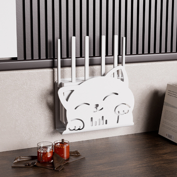 Cutie de depozitare pentru router, montaj pe perete, organizare cabluri fără găuri