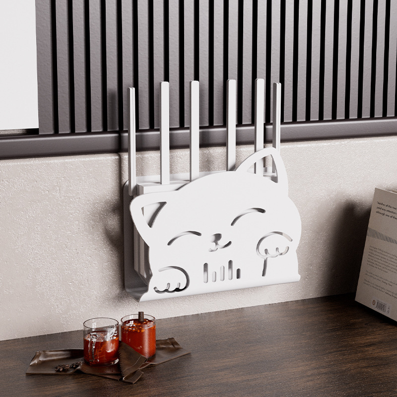 Cutie de depozitare pentru router, montaj pe perete, organizare cabluri fără găuri