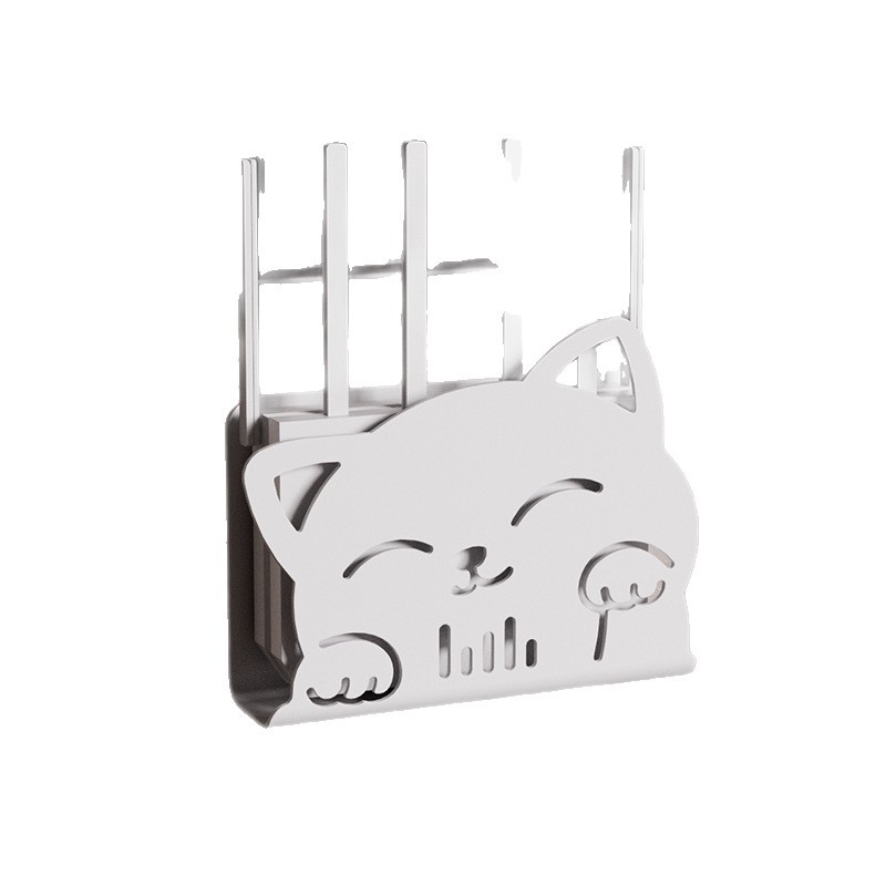 Cutie de depozitare pentru router, montaj pe perete, organizare cabluri fără găuri