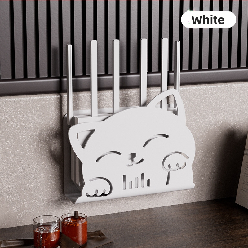 Cutie de depozitare pentru router, montaj pe perete, organizare cabluri fără găuri