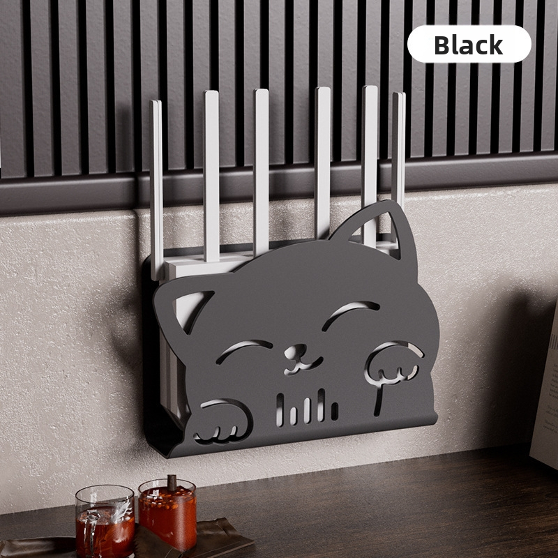 Cutie de depozitare pentru router, montaj pe perete, organizare cabluri fără găuri