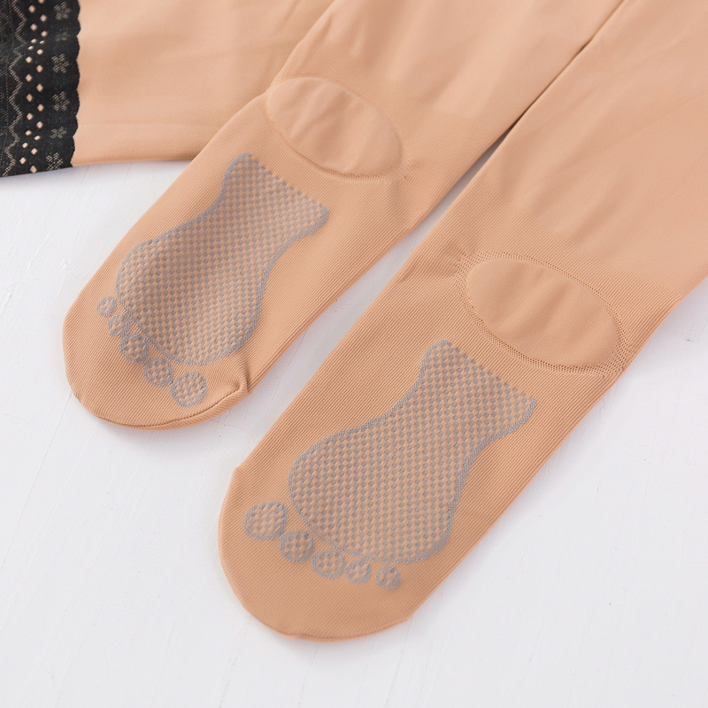 Colanți din nylon Peach Feather, mărime plus, 15D, cu talpă antiderapantă, model 8427, pentru primăvară și toamnă