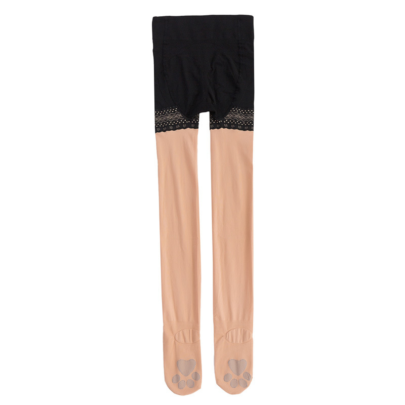 Colanți din nylon Peach Feather, mărime plus, 15D, cu talpă antiderapantă, model 8427, pentru primăvară și toamnă