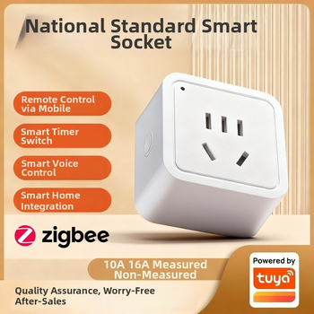 Priză Zigbee inteligentă 10A/16A, standard național cu 5 pini, temporizator