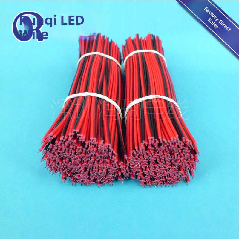Kábel pre LED pásky, červený a čierny, 22 AWG, dva paralelné vodiče
