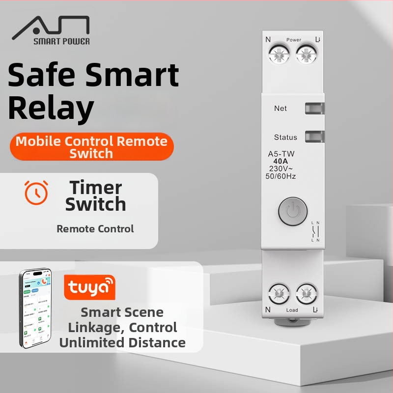 Comutator WiFi inteligent cu metru de energie, întrerupător de circuit cu temporizator și control de la distanță prin telefon mobil