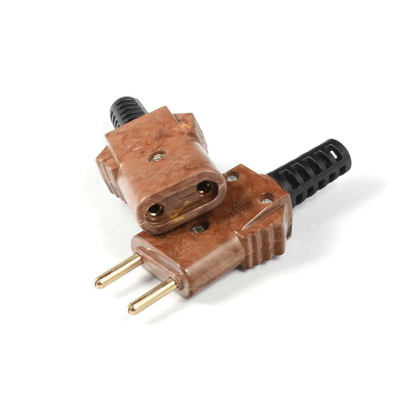 Conector Bakelit pentru alimentare iluminat de scenă, 10A, nucleu de cupru, conectori docking masculin și feminin